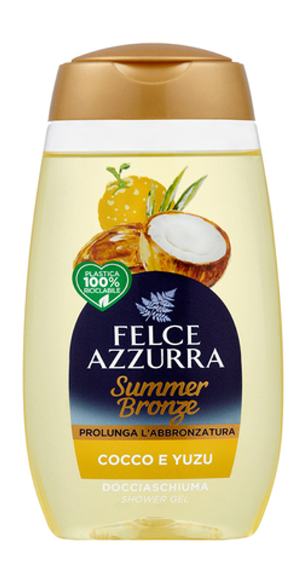 Felce Azurra Гель для душа «Кокос и Юдзу» Summer Bronze Coconut & Yuzu Shower Gel 250 мл