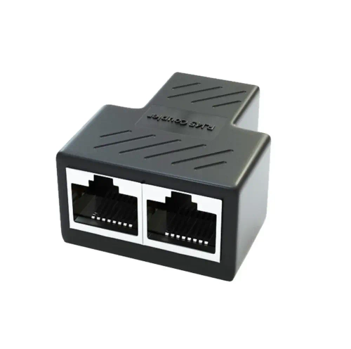 Проходной адаптер, соединитель интернет кабеля RJ45-RJ45, разветвитель для компьютерного кабеля 8P8C