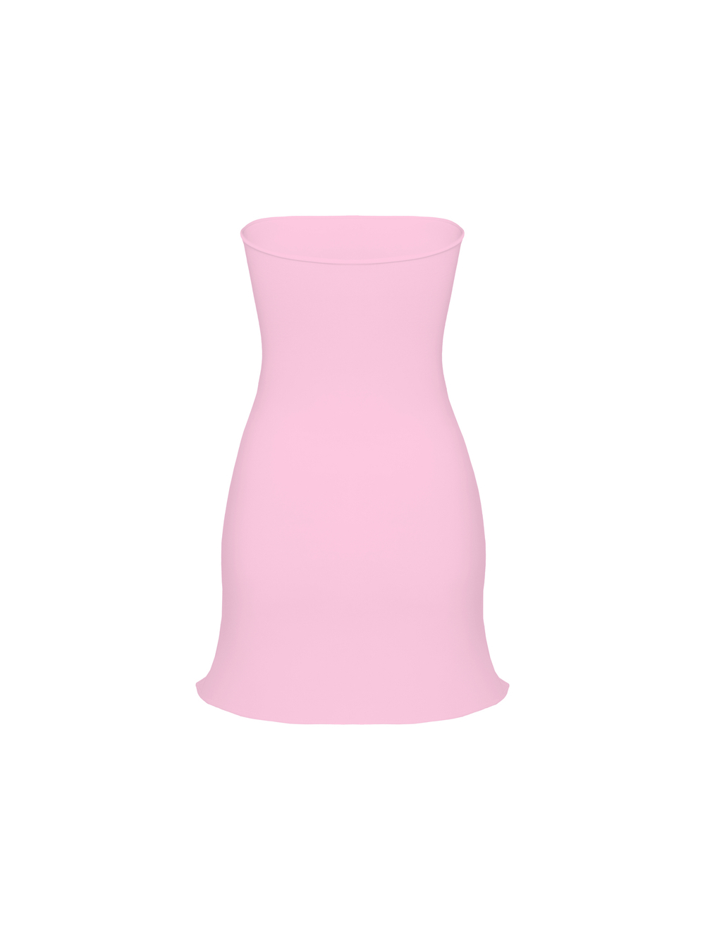 pink bandeau dress