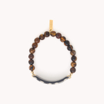 Браслет Nature Bijoux, Zebra, стрейч, с тигровым глазом и смолистым песком в смоле, NB24.2-13CP44210