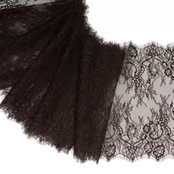 Кружево реснички шоколад (24*290 см)