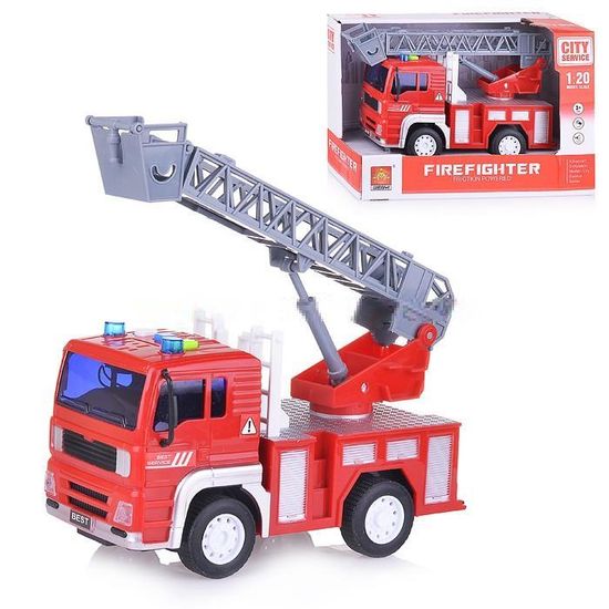 Пожарная с вышкой FireFighter 1:20 свет/звук