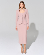 Приталенный жакет из итальянского крепа