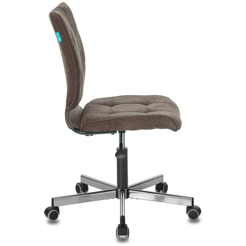 Кресло оператора Бюрократ CH-330M/LT-10, ML CH, ткань темно-коричневый, без подлокотников, регулировка высоты сиденья