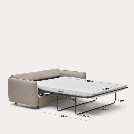 Двухместный диван-кровать Carlota, бежевый