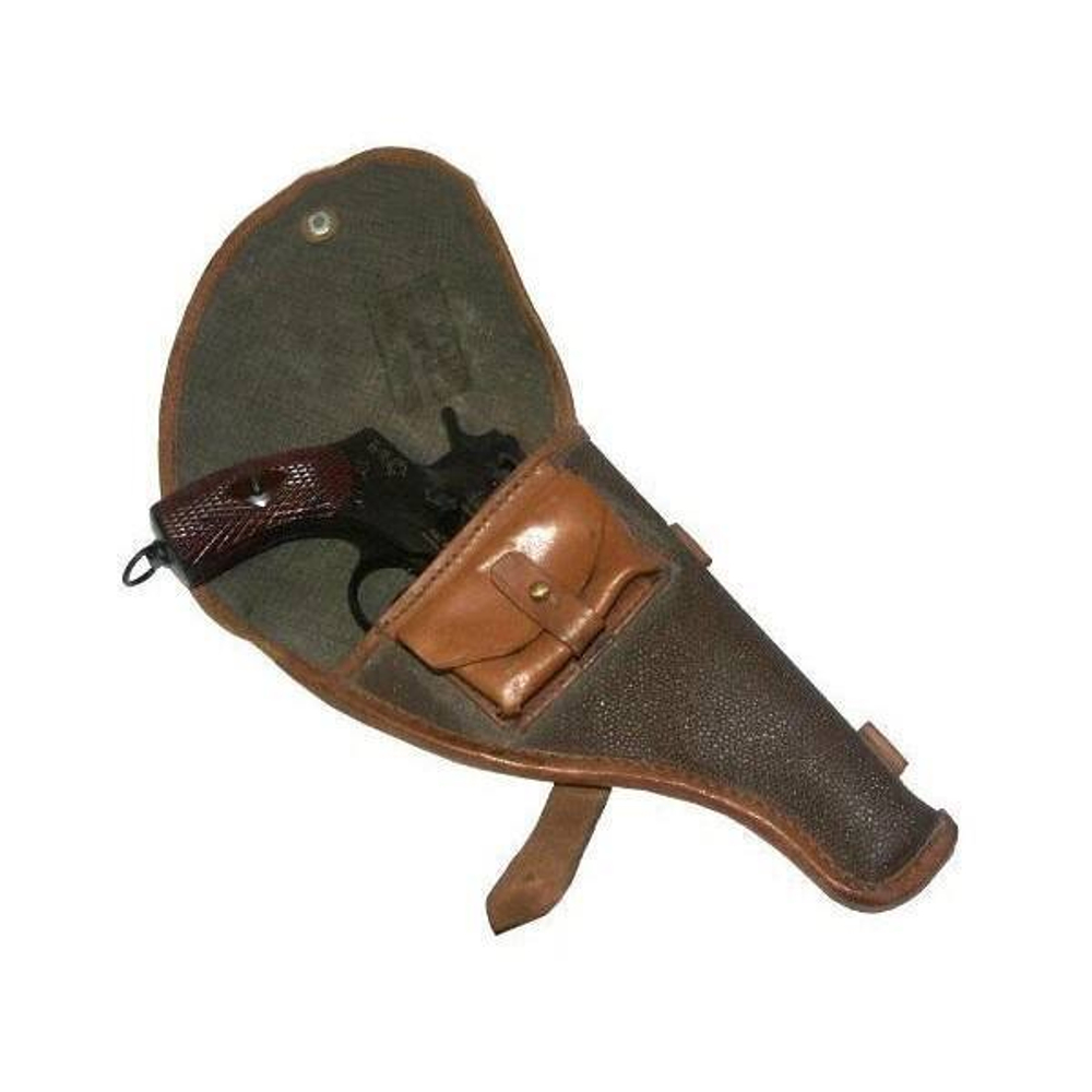 Кобура коричневая кирза для Нагана