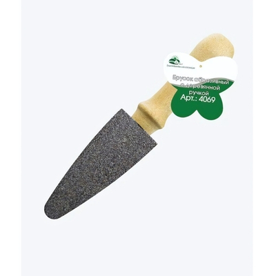 Брусок абразивный с деревянной ручкой 23*4,5 см