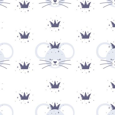 Сонные мышата на белом фоне