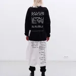 Толстовка Futureisnown Text Back Sweatshirt Черная