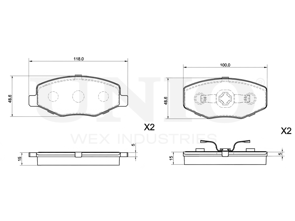 Колодки тормозные диск. передние UNIO BRP-20094