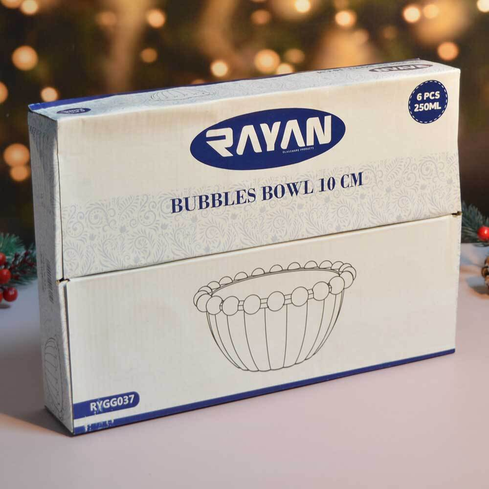 Набор салатников 6шт 160мл, h4,5см, d10,5см "Bubbles", RYGG037