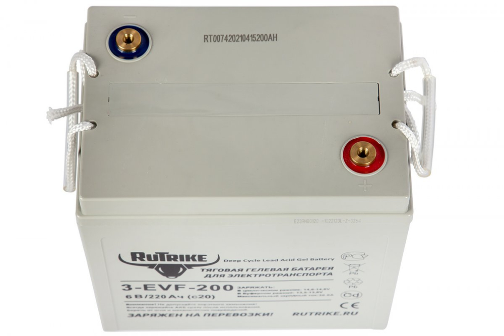 Тяговая аккумуляторная батарея RuTrike 3-EVF-200 (6V200A/H C3)