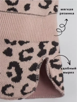 Шапка шлем детская зимняя вязаная