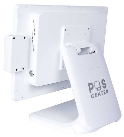 Сенсорный моноблок POScenter Atlas (15.6&quot;, PCAP, J4125, RAM 8Gb,SSD M2 128Gb,MSR)стенд NS, без ОС, БЕЛЫЙ