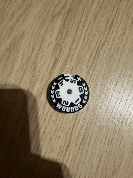 Round Counters 32mm. Black