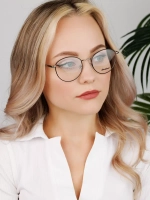 Оправа для очков женская брендовая металл