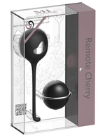 Черное виброяйцо с пультом управления Remote Cherry (Цвет: черный)