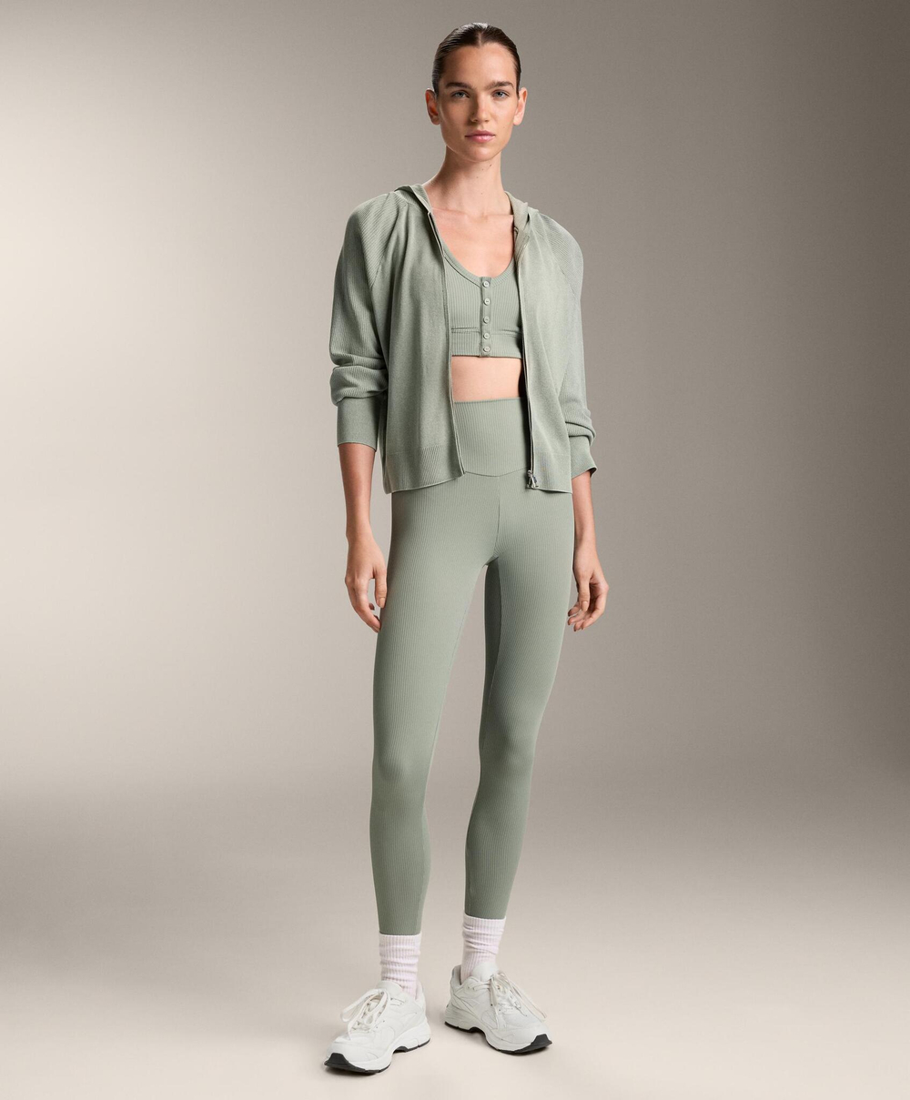 Oysho Майка Comfortlux с открытой спиной, сине-зеленый