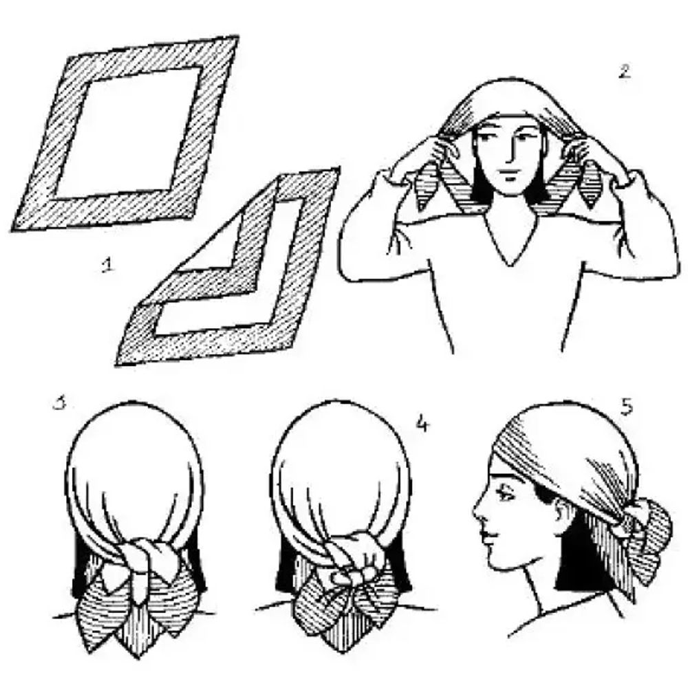 Бандана «TURIST», цвет серый, 55*55см (в индивид. пакете)