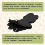 Нашивка на одежду, патч, шеврон на липучке "Мишка Олимпийский" 10,5х8,2 см