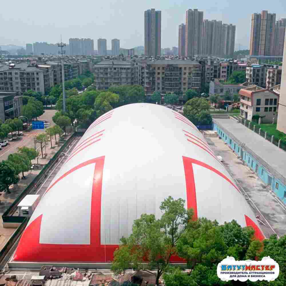 Крытый ледовый каток в надувном куполе «Север», 58×26×13 м