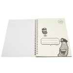 Записная книжка DELI "Larva Patterns" на спирали, А5, 60 листов в линейку