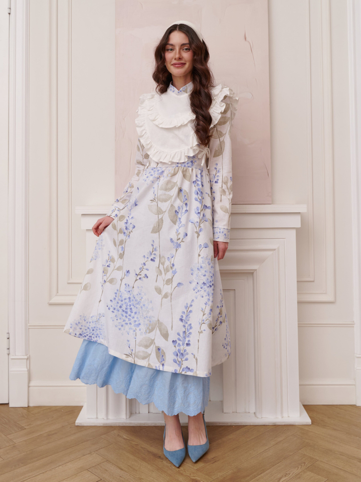 Платье с вшитой манишкой