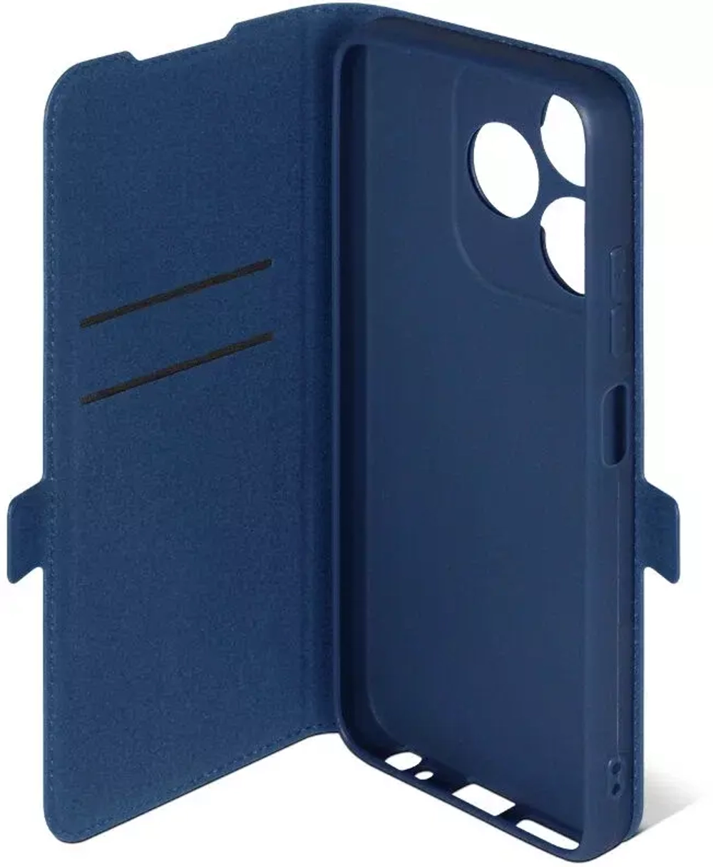 Чехол с флипом для Tecno Spark 10/10C blue DF
