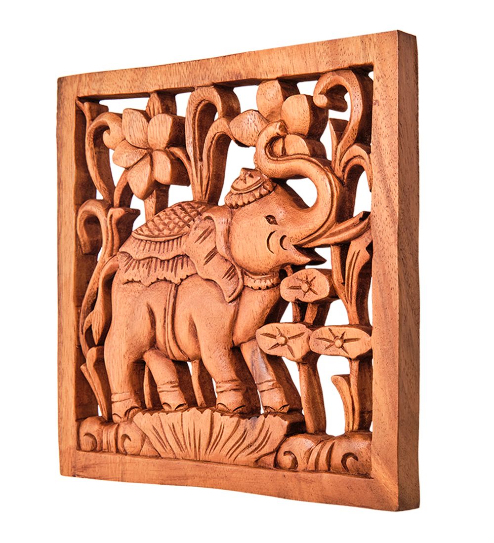 Decor and Gift 17-116 Панно резное «Слон» (суар, о.Бали)