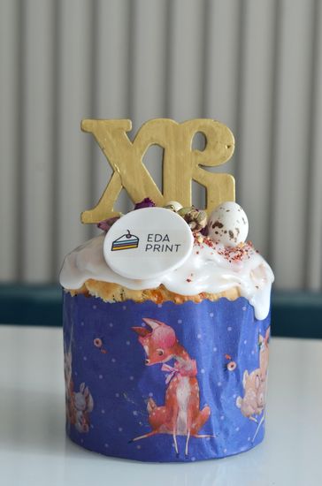 Куличи с логотипом (шоколадный декор ХВ)