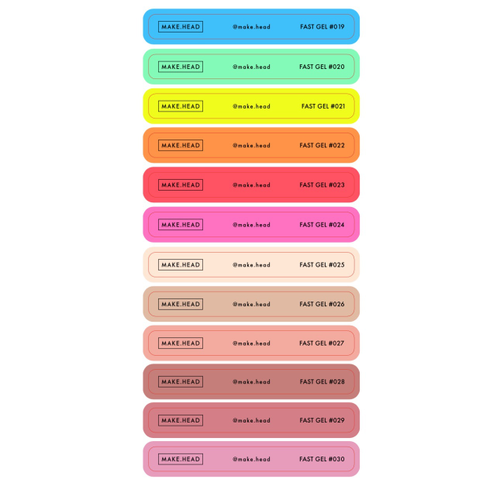 Наклейки для типс (Fast Gel 019-030)