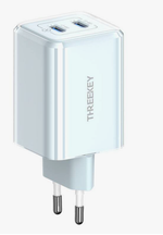 СЗУ TK-111 (EU) Intelligent Shunt 35w Dual TYPE-C Port Gallium Nitride Charger голубые