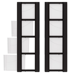 КОМОД КОЛОРИТ 4-Х СЕКЦИОН. ЧЕРНЫЙ АРТ.М7925