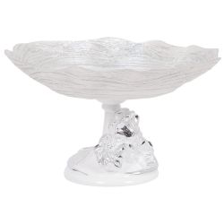 Фруктовница-конфетница Ирис Визир Античное Серебро