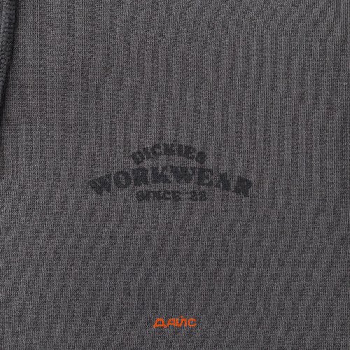 Толстовка мужская Dickies Christiana Garment Dyed Hoodie  артикул:DK0A87NQBLK1 - купить в магазине Дайс