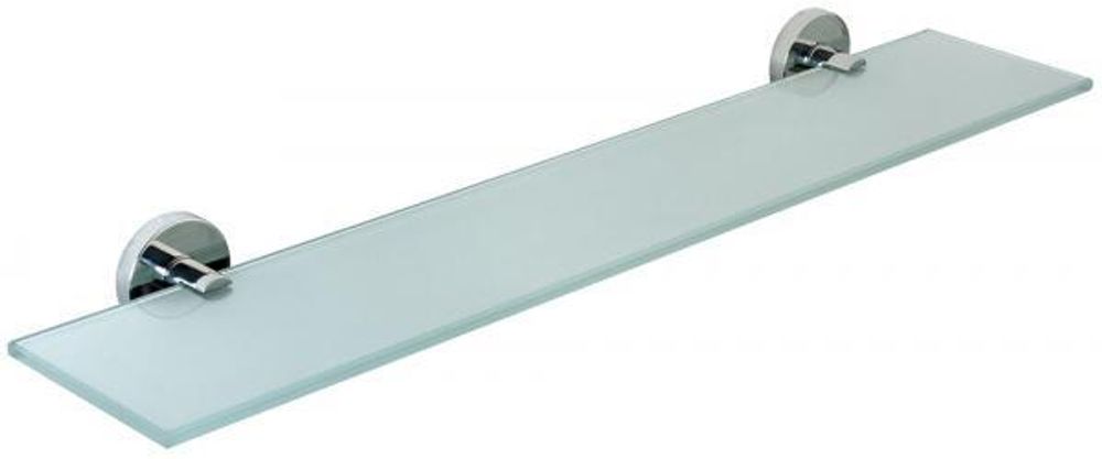 Полка для ванны 600 мм стекло/нерж. сталь NIZA 16856.B глянцевый