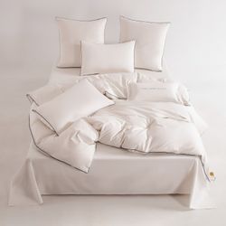 Комплект постельного белья Однотонный Сатин Элитный «Идеальная белизна»