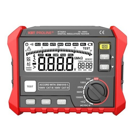 Мегаомметр КВТ KT 5203 серия PROLINE цифровой 89638