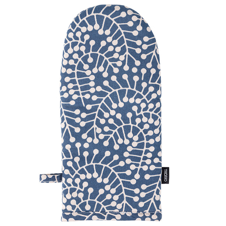 Прихватка-варежка Tkano Scandinavian touch Спелая смородина 14х32см темно-синяя