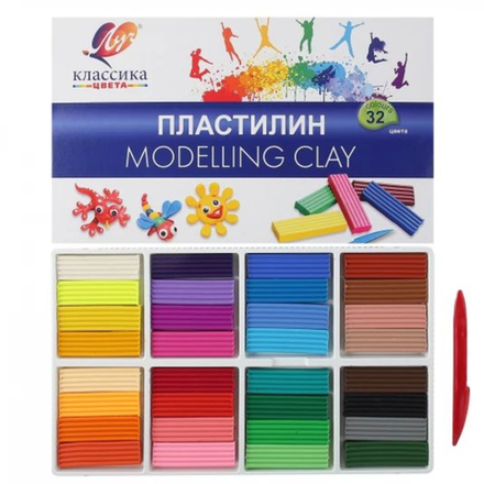Пластилин Луч Классика 32 цветов