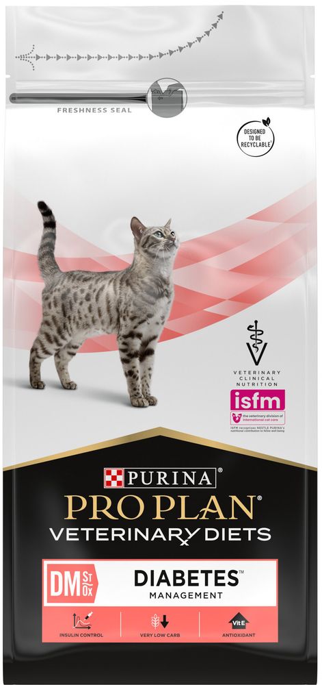 ProPlan Vet 1.5кг DM Сухой корм для взрослых кошек при диабете