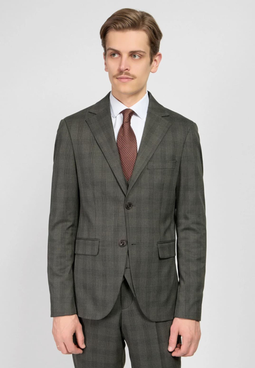 Мужской классический костюм (темно-серый) А38