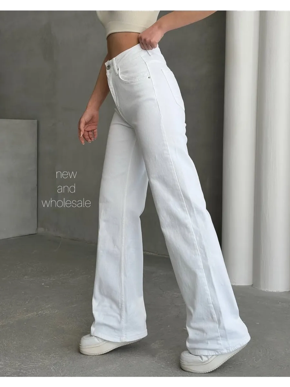 Джинсы широкие летние посадка WIDE LEG (Вайд лег)