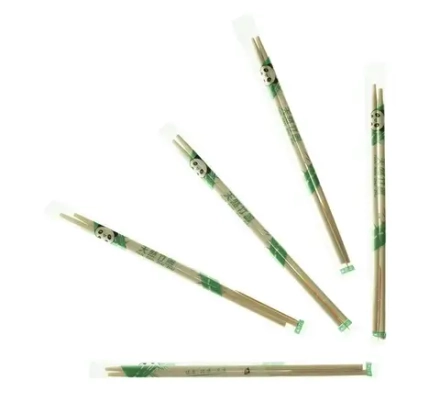 Палочки для еды в индивидуальной полиэтиленовой упаковке круглые с зубочисткой Tambien ECO