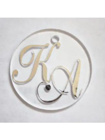 Наклейки свадебные золотые