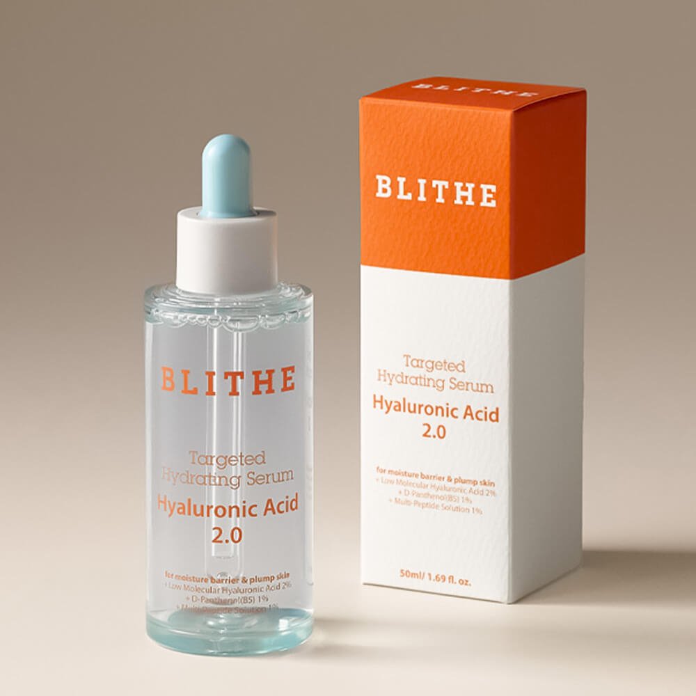 BLITHE Увлажняющая сыворотка для лица с гиалуроновой кислотой Targeted Hydrating Serum Hyaluronic Acid 2.0 50 мл