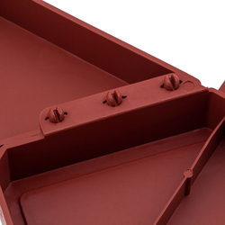 Бордюр "Кирпич", 13 х 300 см, терракот, Россия, Palisad