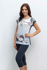 [m]Пижама "БАУНТИ" футболка+бриджи КЖ 0175