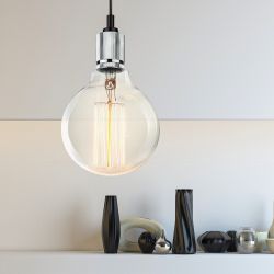 Светильник подвесной ЭРА PL13 E27 - 8 CH под лампу E27 хром | Подвесные светильники