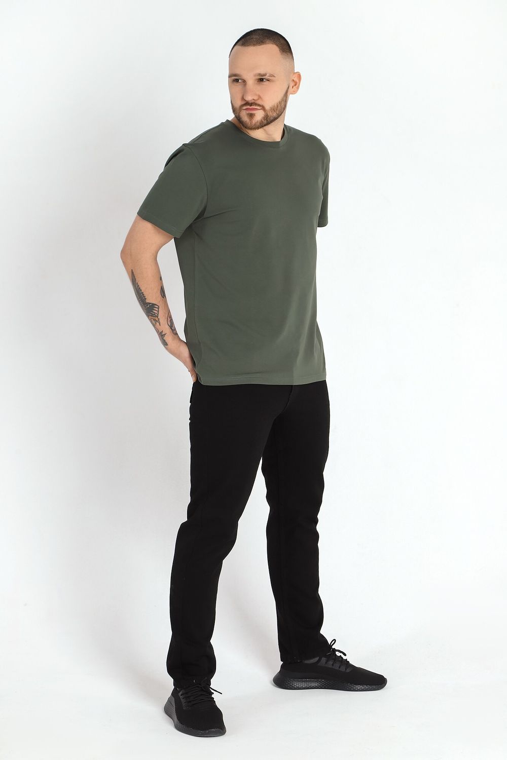 Фуфайка (футболка) мужская Клаб-1У Виотекс ХАКИ